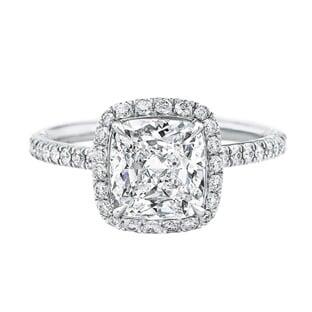 Platinum and diamonds engagement ring