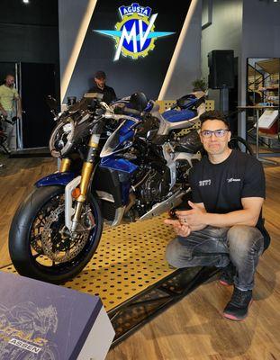 Victor with the Brutale 1000 RR ASSEN Limited Edition.