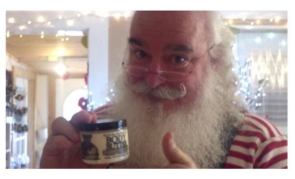 Santa Butter! He uses it in his beard. Really!