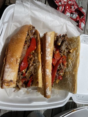 Cheese steak sandwich