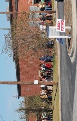 Lines unless you arrive early or vote early