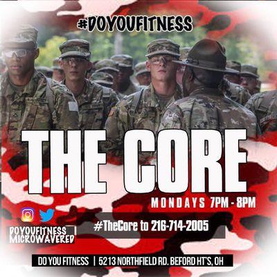 No matter your fitness level, come get in the best shape of your life with 'The CORE' lead by Red!  Every Monday 7pm