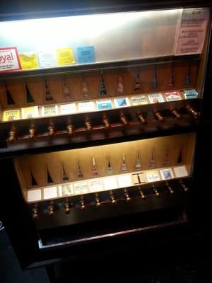 Cigarette vending machine. $15 a pack.