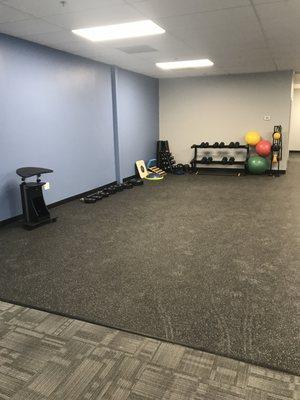 Floor space for exercsies