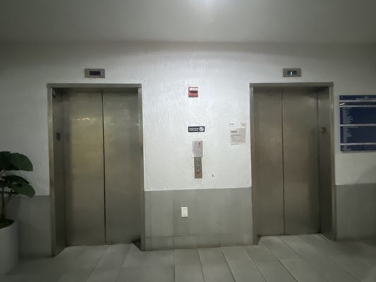 Not so glass Montgomery Kone elevators @ Beach Place Fort Lauderdale