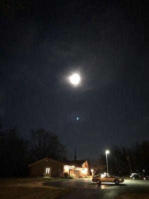 Full moon over the church!