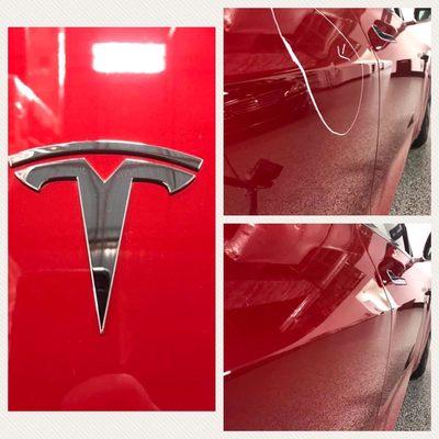 Tesla before & after