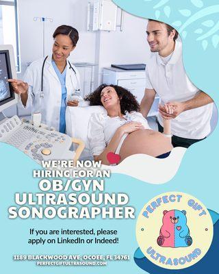 Hiring an OB/GYN Ultrasound Sonographer