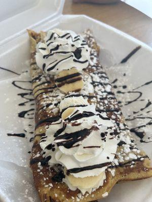 Banana chocolate crepe