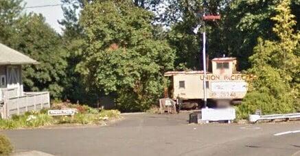 View of the caboose. (Google maps screenshot)