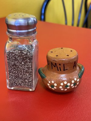 Cute little salt shaker!  They had others in the shape of a boot.