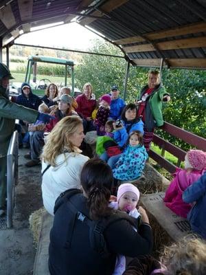 Hay ride at The Farm.