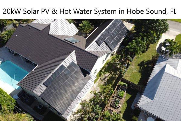 20kW solar PV system in Hobe Sound FL