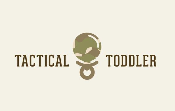 Custom logo design for tactical diaper bag company. Also designed website and collateral