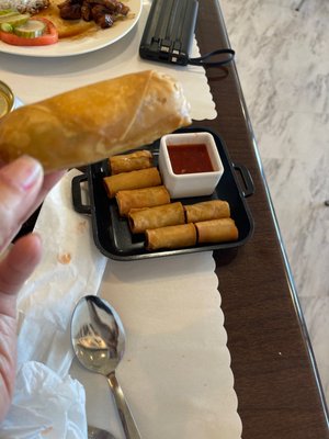 Lumpia gulay and Shanghai, so good!