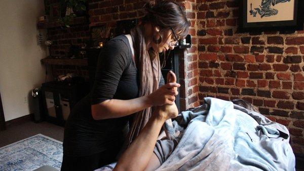 Thai stretches incorporated in our therapeutic massage