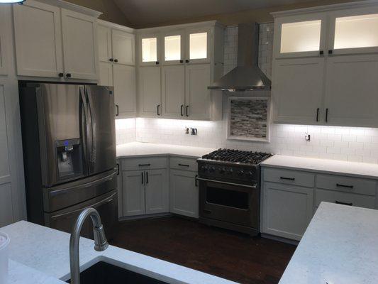 lighted kitchen cabinet upper