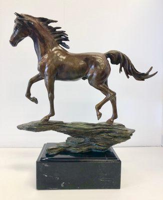 horse sculpture in bronze