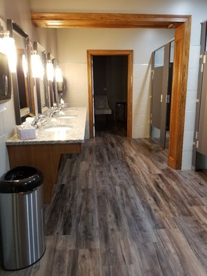 Remodeled ladies room