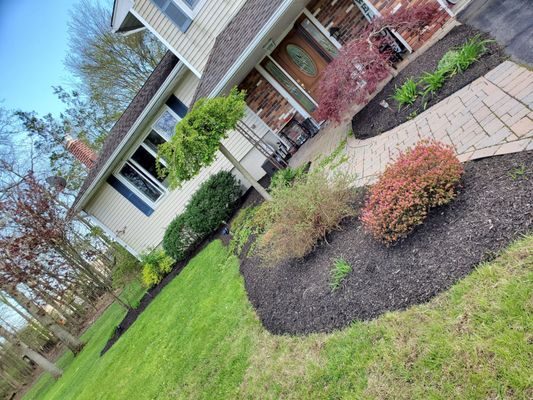 Beautiful mulch and spring cleaning done!