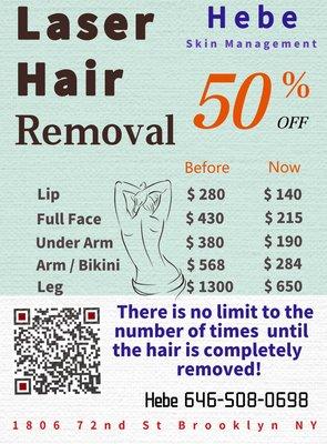 Hair removal specials