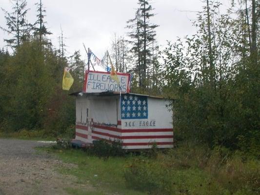 One of three Illegal Fireworks Stands on the Skok reservation