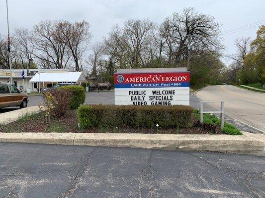 American Legion Post 964 - front side view.