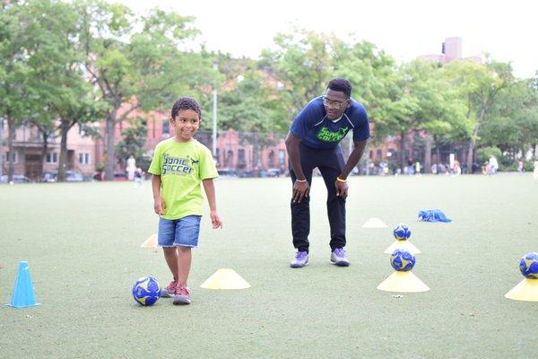 Summer soccer with Coach John at JJ Byrne - Washington Park.