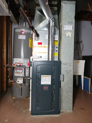 Trane S8B1 gas furnace install