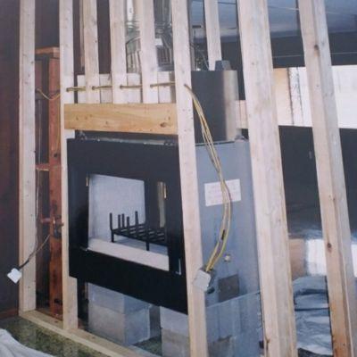 Custom Fireplace installation for builder