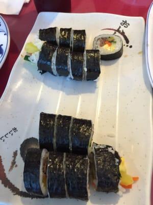 Kimbap (half eaten)