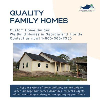 Home builder in Florida and Georgia.