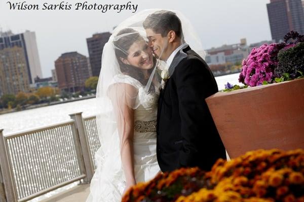 One of my favorite shots from our wedding day. This was at the Detroit River Walk in October 2012.