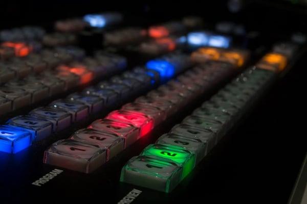 ConcordTV studio: mixing control surface