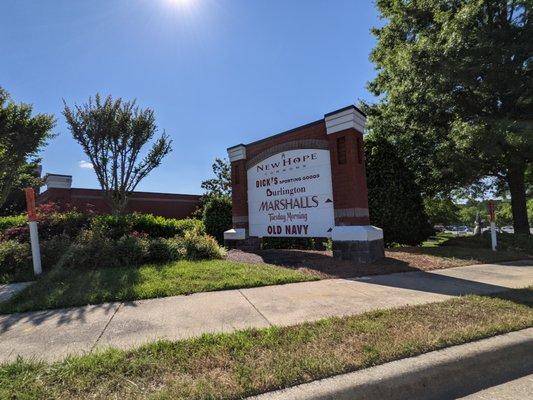 This Walmart is located in the New Hope Commons shopping center off 15-501 near I-85 exit 270.