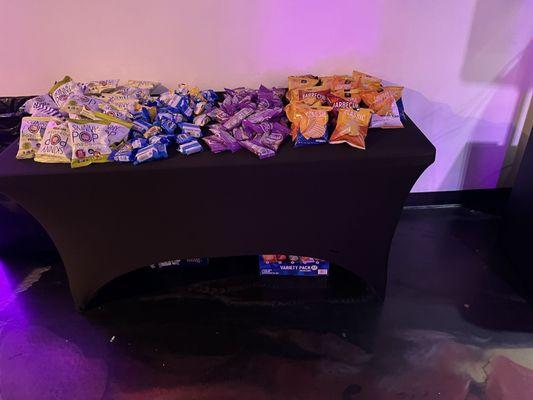 Snack table