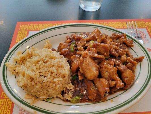 Cashew Chicken and Fried Rice