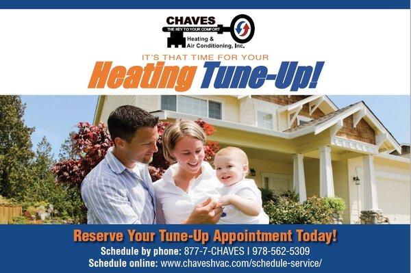 You don't have to wait until last minute to get your heating tune-up. Get a free quote today! We're happy to discuss your maintenance needs.