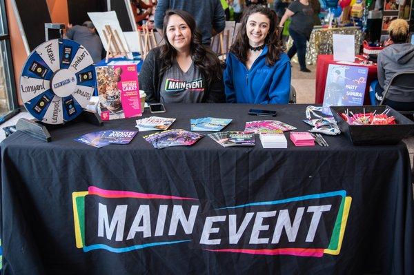 Main Event booth at the DFW Camp Expo