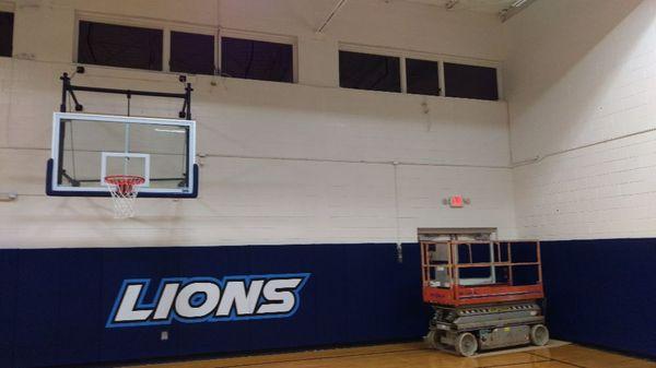 Tinted this gymnasium