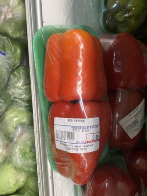 $2.99 for two red peppers