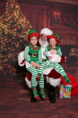 Santa pictures taken by Hudson !