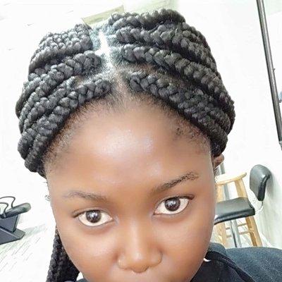 Medium size box braids