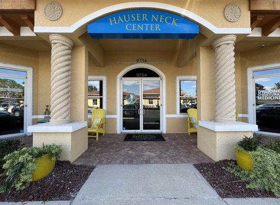 Front entrance to the Hauser Neck Center