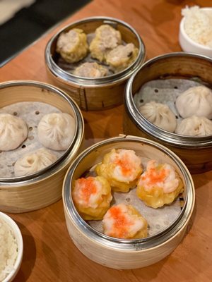 Dimsum dish. Usual pork/shrimp siu mai and soup dumplings