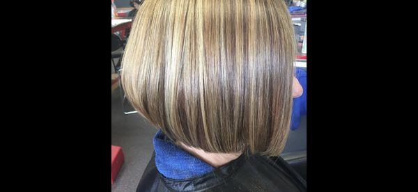 Hilites lowlites asymmetrical bob