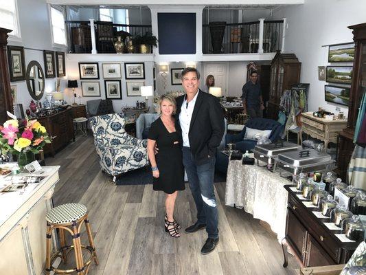 Deborah and Rick Kollmeyer, Owners of ADORE in Downtown Mystic, CT