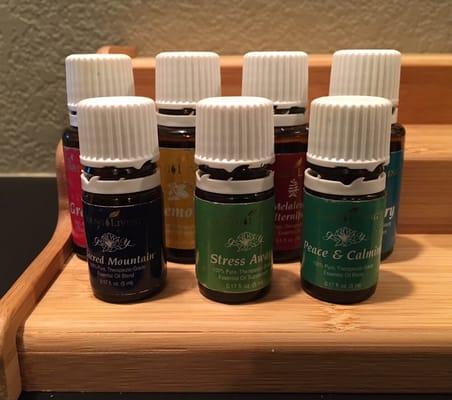 Essential oils used in massages