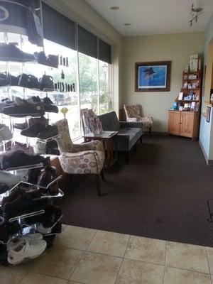 Our waiting area. Our office is located next to the Metra stop in Bartlett!