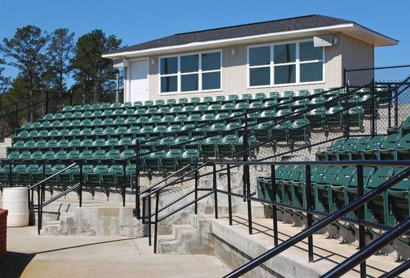 Winfield High Stadium Project using our modern plastic seats